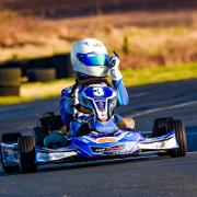 Louis Harvey won the opening race of the 2020 Rissington Kart Club Championship - a title he won last season