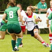 Katie Hetherington representing Ulster Women rugby against Connacht on Saturday at Clogher Valley RFC.  The match was an Inter-Pro warm up match.  Ulster Women went on to win the match 40 - 29.