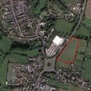 Site location plan for the proposed 26 self-build homes in Malmesbury