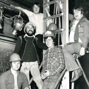 The Wyvern’s backstage crew in 1980