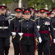 Engineers go on parade to protect the Queen 			       Pictures: Cpl Paul Watson