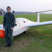 Joshua Sheridan has earned his gold glider wings
