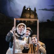 Jake Ferretti (Sherlock Holmes) with Niall Ransome and Serena Manteghi in The Hound of the Baskervilles Photo: Pamela Raith
