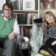 Giles and Mary in their Wiltshire home