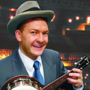 Andy Eastwood as George Formby in the Spirit Of The Blitz show.