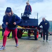 Zowie Trevena in training for Devizes' first strongman and strongwoman competition. Photo: Pure Grit Performance