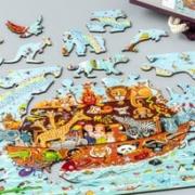 A Wentworth jigsaw puzzle of Noah's Ark, one of 150,000 a year made in Malmesbury. Photo: Wentworth Wooden Puzzles.