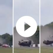 A video posted online shows the exact moment the crash took place.
