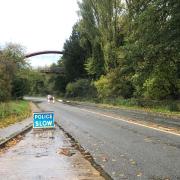 Despite the A4 at Black Dog Hill being partially flooded, the road is passable with care.