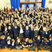 The children at Holy Trinity in Devizes are celebrating their achievement.