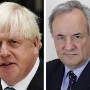 James Gray MP (right) supported Boris Johnson (left) and wants people to move on from the arguments about the ex-PM resigning