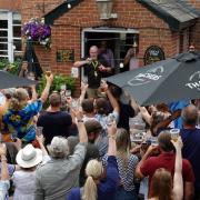 Barney and those who attended the celebration at The King's Arms