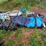Asbestos and waste dumped in Savernake Forest