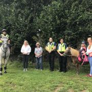 Police and horse riders are campaigning against speeding drivers