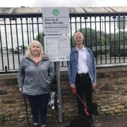 Peter and Sharon Daws at Chippenham railway station