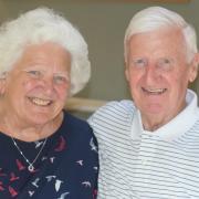 Spencer Dobie, who has retired from Dobie Wyatt Limited, pictured with his late wife, Joyce.