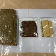 The substances seized during the incident
