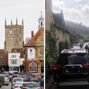 Marlborough High Street (left) and The Street, Castle Combe (right)