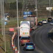 Dual carriageway works on the A350 at Chippenham