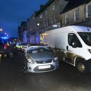 Emergency services at the scene of a crash in Melksham