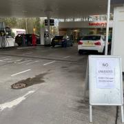 The Sainsbury's petrol station in Chippenham