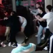CCTV footage of the assault in Chippenham town centre