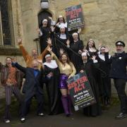 Shoppers were surprised to see the cast of Sister Act dancing through Trowbridge town centre