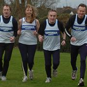 Chippenham Athletics Club Committee: John Duckenfield, Ann Slator, Ian Wiggins and Chris Constable