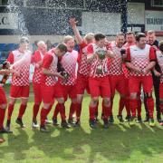 Box Rovers celebrate winning the Knockout Cup in the Chippenham & District Sunday League