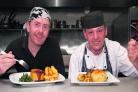 Chef Paul Haynes, of The Barge, left, winner of the competition, and George Stoneman, of The Crown, who was runner-up