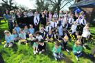 Staff and pupils at The Mill School, Potterne, which will close tomorrow