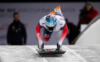 Chippenham's Laura Deas in World Cup action for Team GB in Sigulda Photo: Viesturs Lacis
