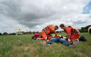 A demonstration of Wiltshire Air Ambulance's life-saving service Photo: Wiltshire Air Ambulance