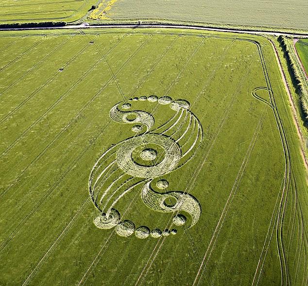 The spectacular Ying and Yang design at Windmill Hill